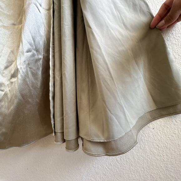 Birdy Grey New Catherine Shiny Satin Moss Green Large Dress - Picture 12 of 16